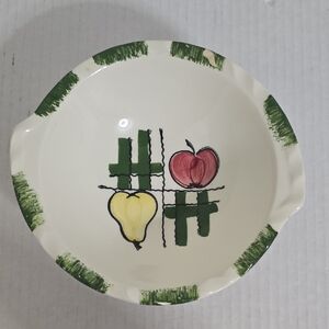 Vintage Blue Ridge Pottery Fruit Design Bowl